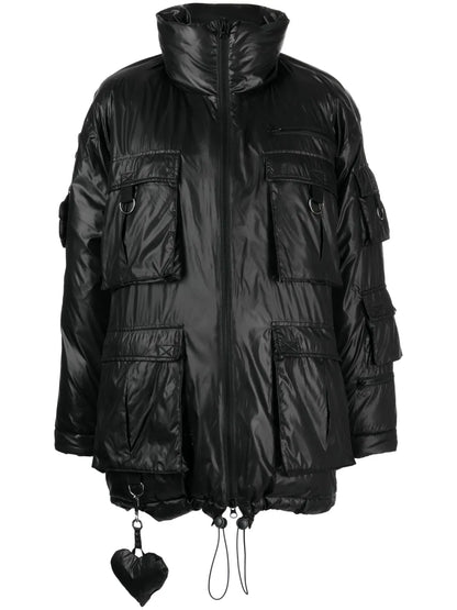 Cargo-Pocket Puffer Coat