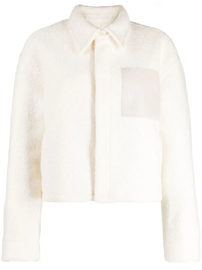 Logo-Patch Shirt Jacket