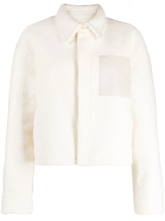 Logo-Patch Shirt Jacket