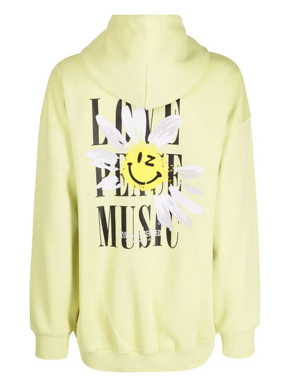 Graphic-Print Drawstring Hoodie