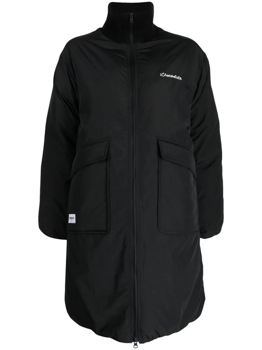 Logo-Embroidered Panelled Jacket