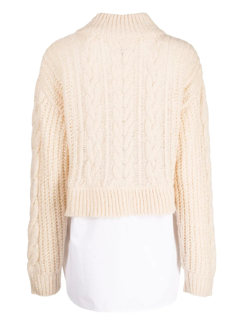 V-Neck Cable-Knit Jumper