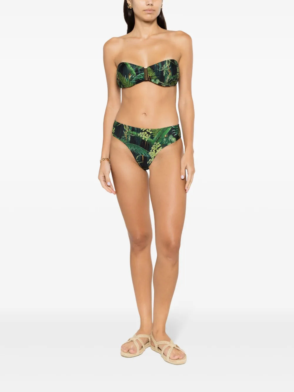 Ester Leaf-Print Bikini