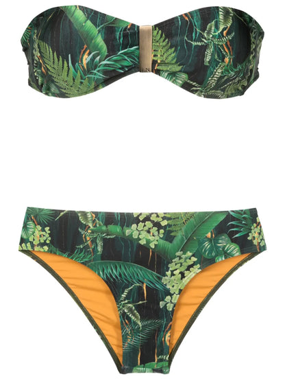 Ester Leaf-Print Bikini