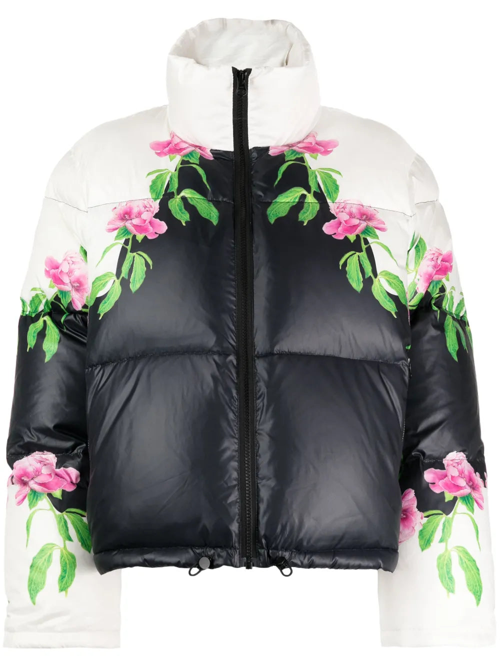 Floral-Print Puffer Jacket