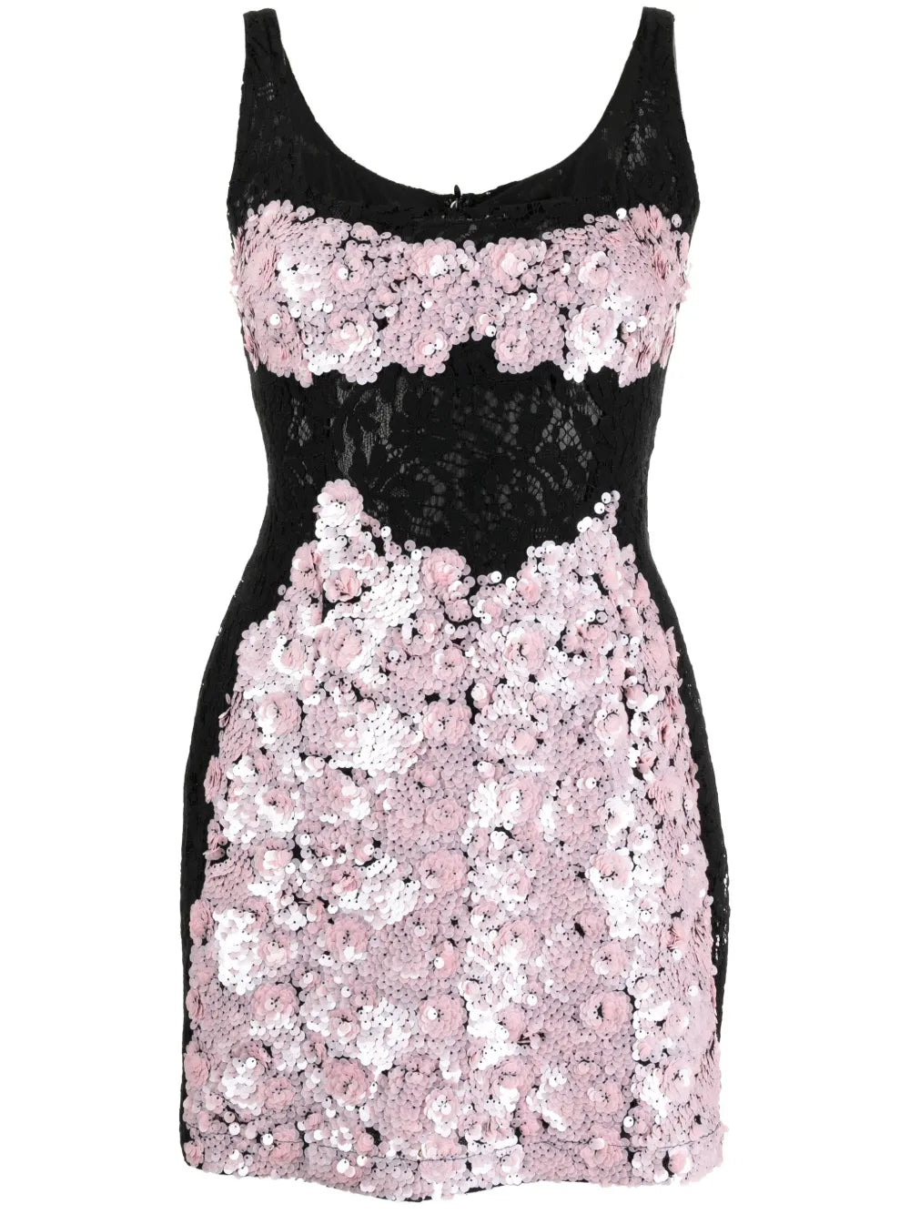 Lace Sequinned Minidress
