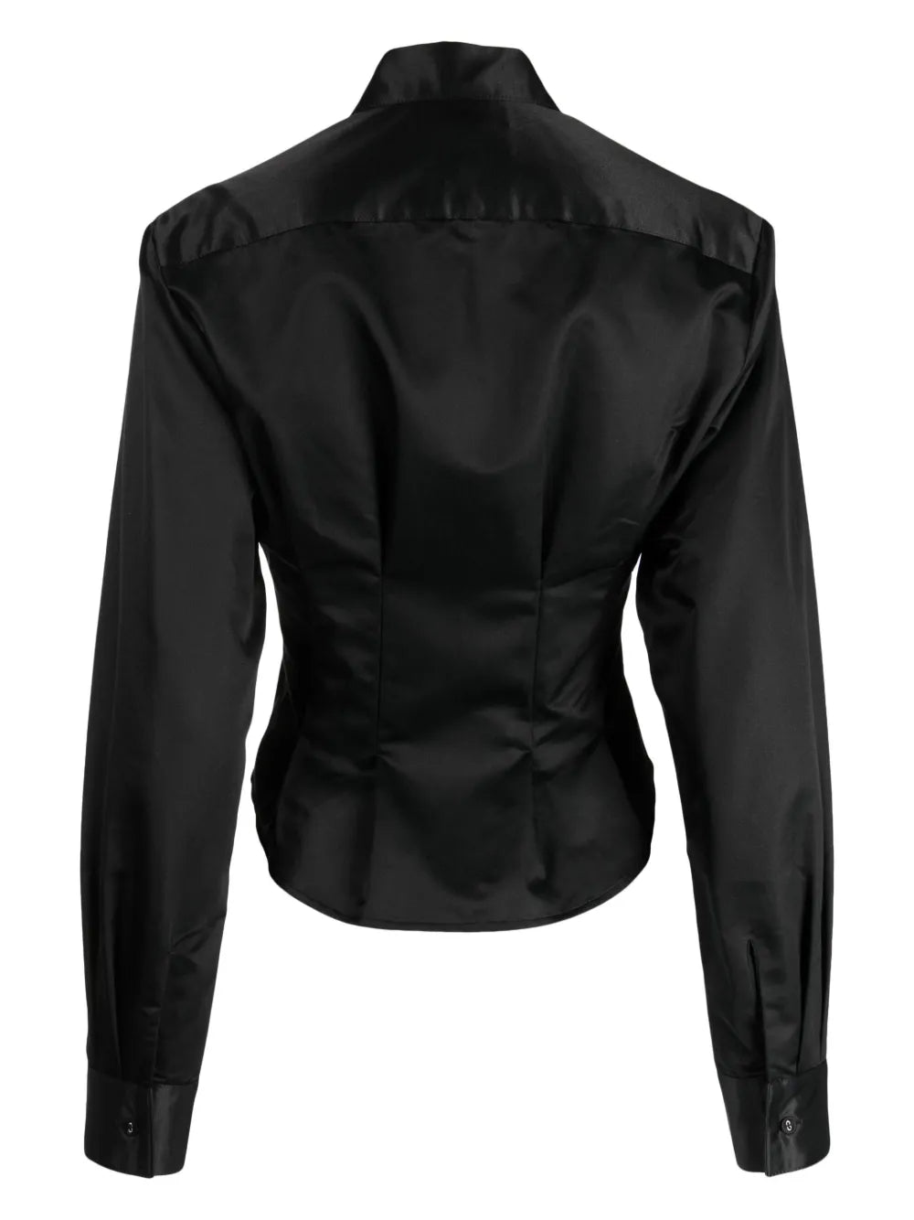 Satin-Trim Slim-Cut Shirt