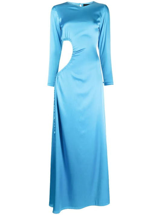Striking Silk Maxi Dress