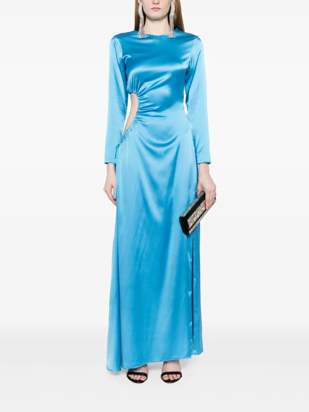 Striking Silk Maxi Dress