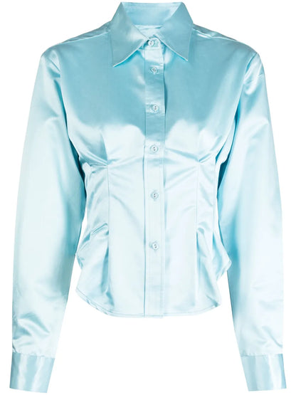 Buttoned Cotton-Blend Shirt