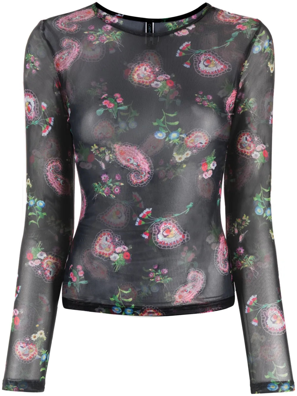 Floral-Print Long-Sleeve Top