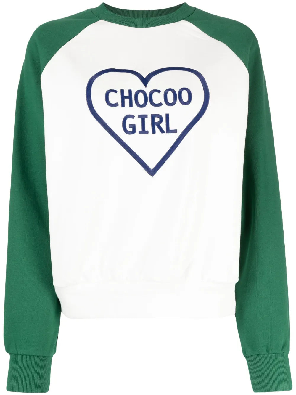 Heart-Print Cotton Sweatshirt