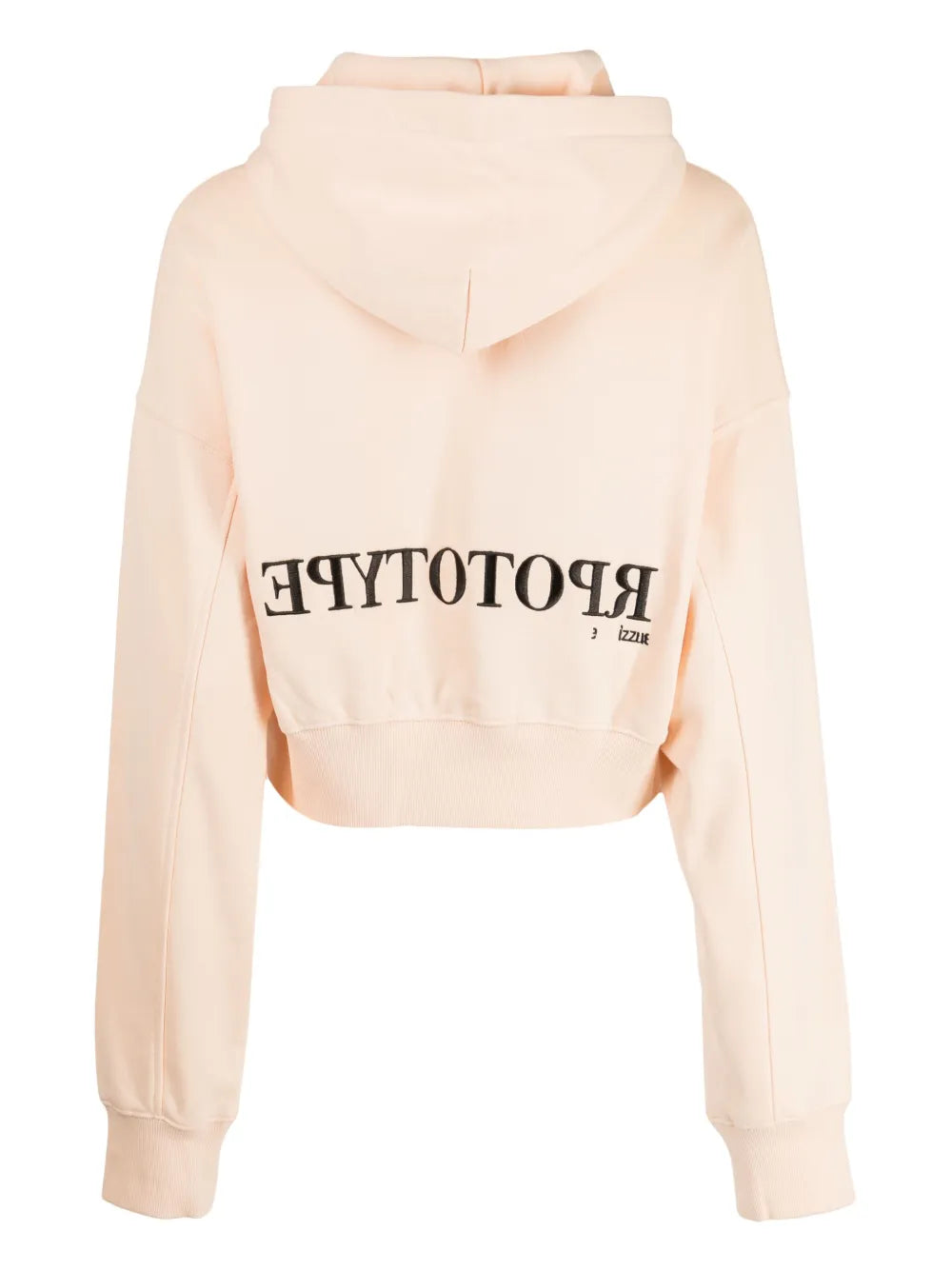 Logo-Patch Cropped Hoodie