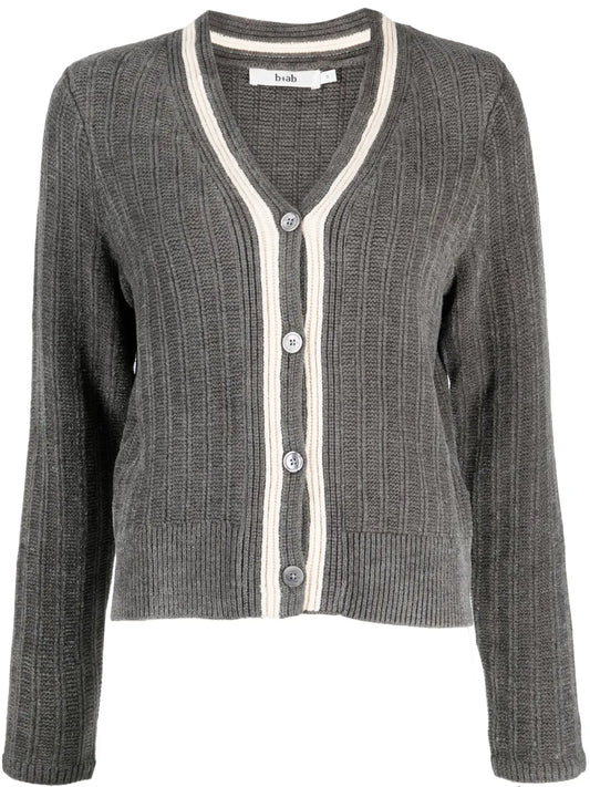 V-Neck Button-Up Cardigan