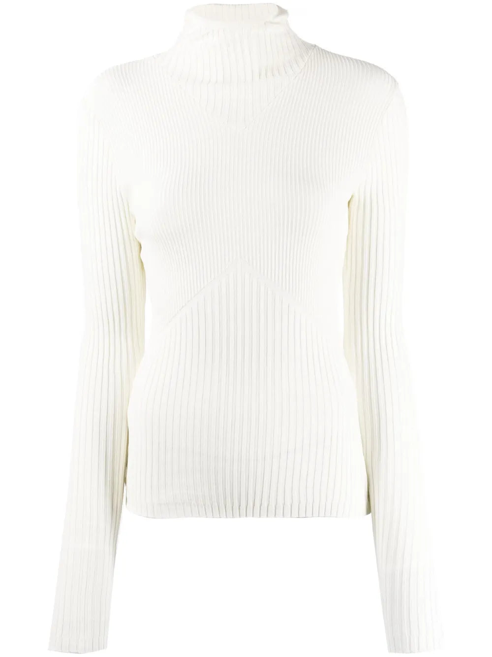 Ribbed-Knit Hoodie Top