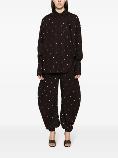 Diana Logo-Print Cotton Shirt
