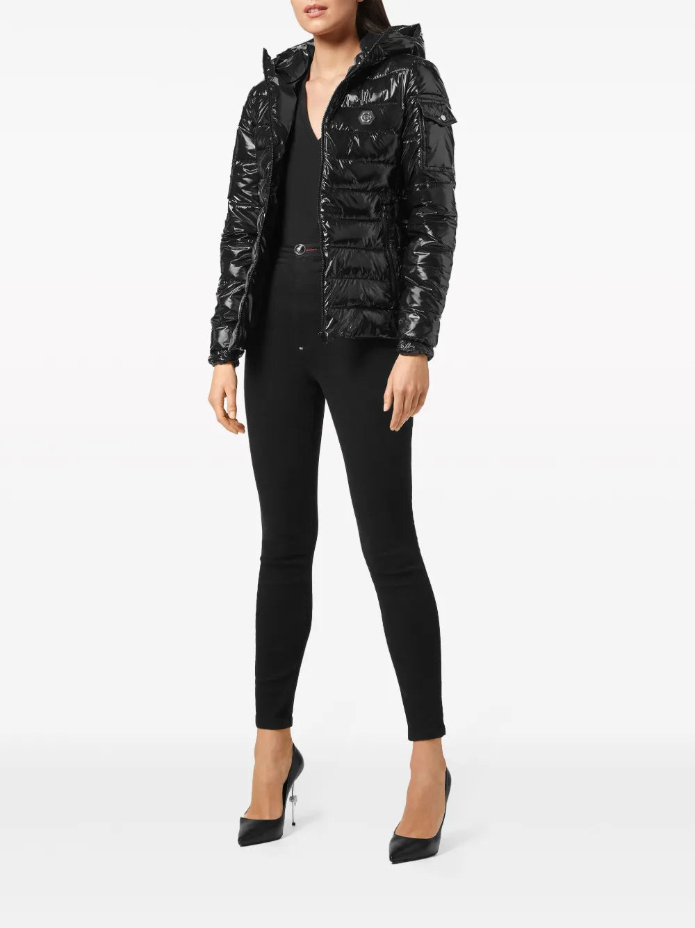 Logo-Plaque Puffer Jacket