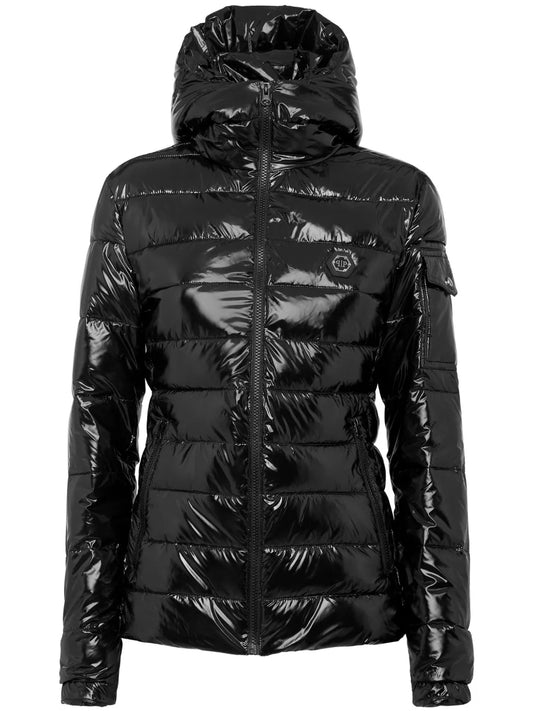 Logo-Plaque Puffer Jacket