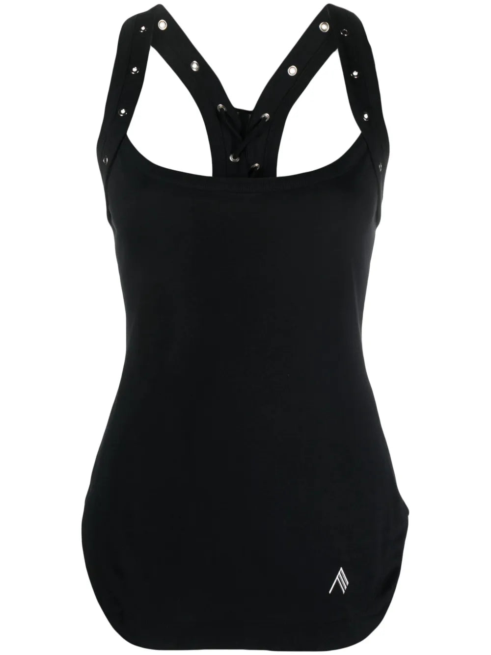 Lace-Up Racerback Tank Top