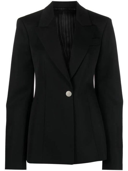 Single-Breasted Virgin Wool Blazer