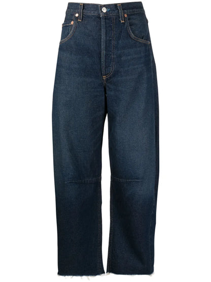 Horseshoe High-Rise Wide-Leg Jeans