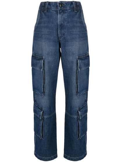 Delena High-Waisted Cargo Jeans