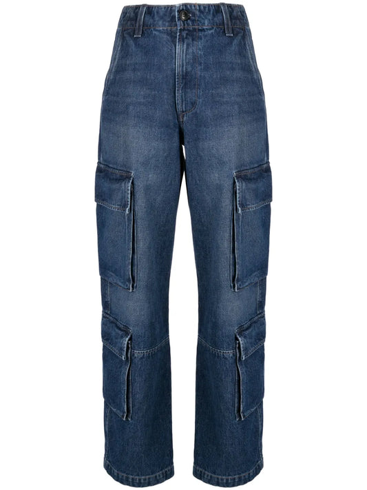 Delena High-Waisted Cargo Jeans