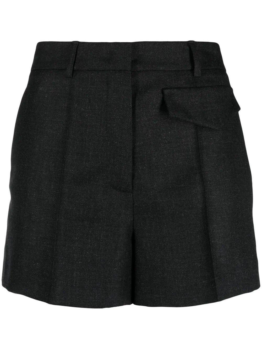 Salicaria Pleated Mid-Rise Shorts