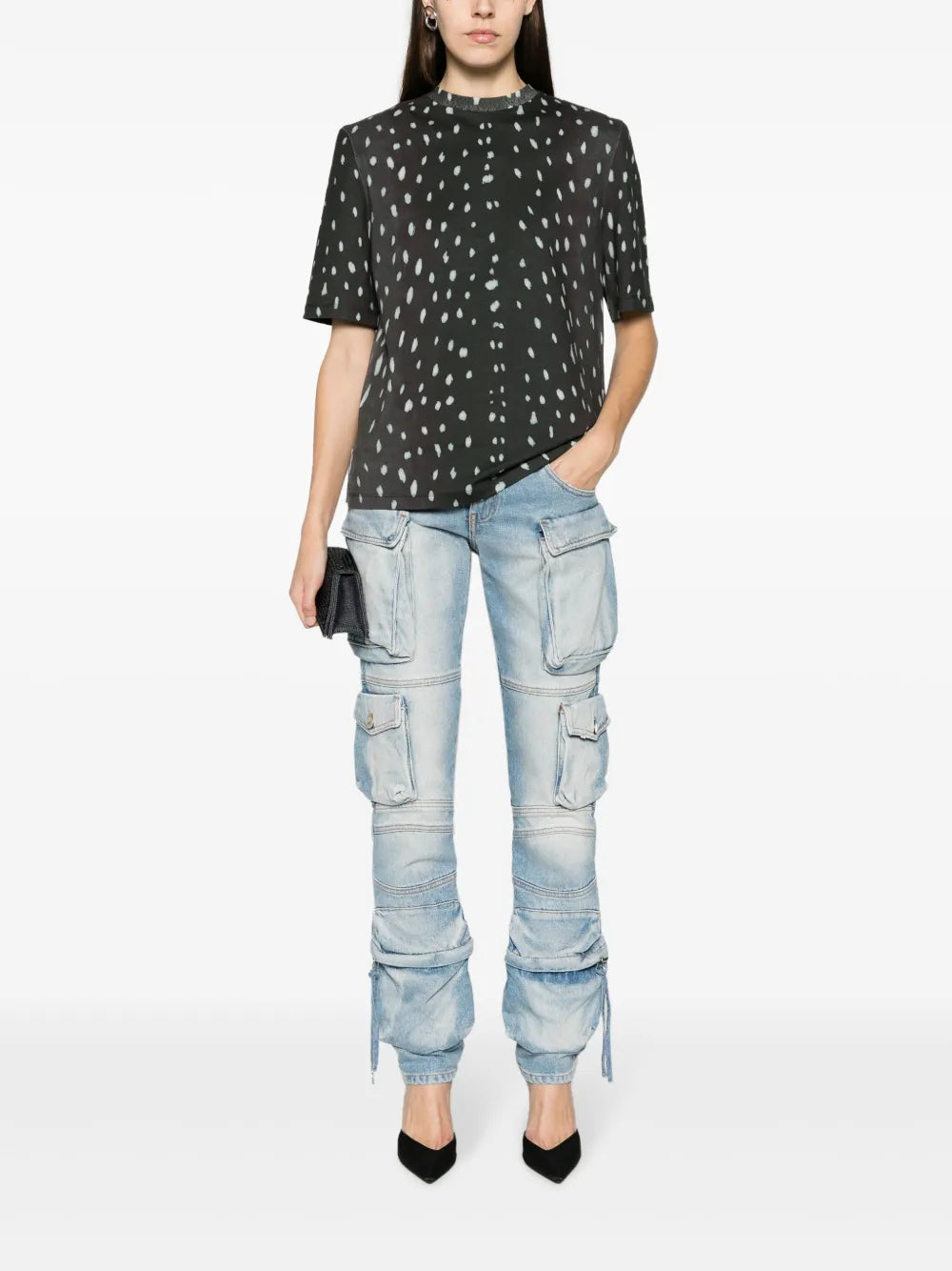 Bella Abstract-Print Cotton T-Shirt