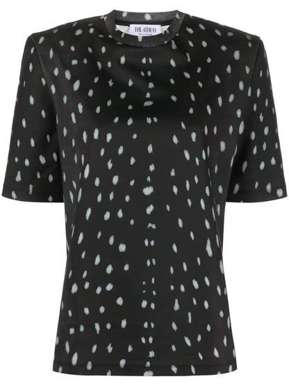 Bella Abstract-Print Cotton T-Shirt