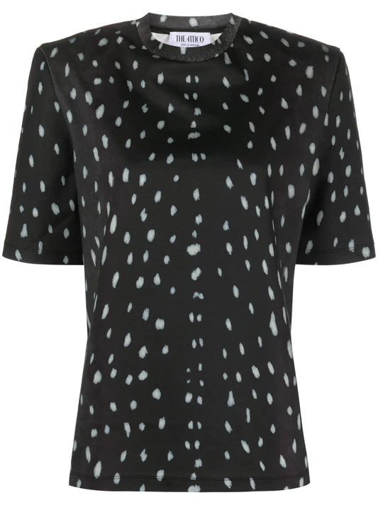Bella Abstract-Print Cotton T-Shirt