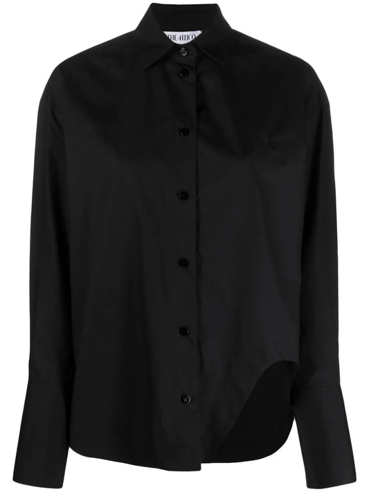 Eliza Logo-Embroidered Cotton Shirt