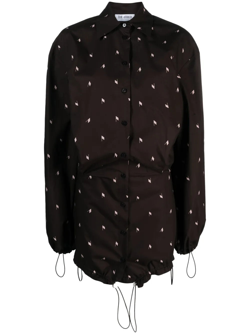 Logo-Print Cotton Shirt Dress