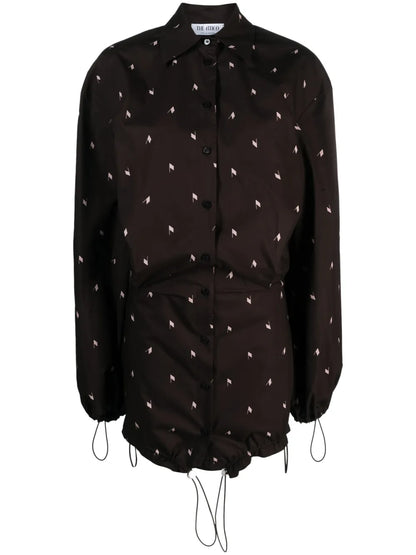 Logo-Print Cotton Shirt Dress