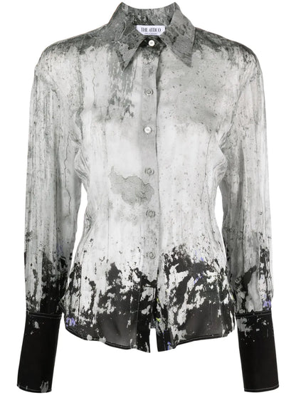 Lily Abstract-Print Shirt