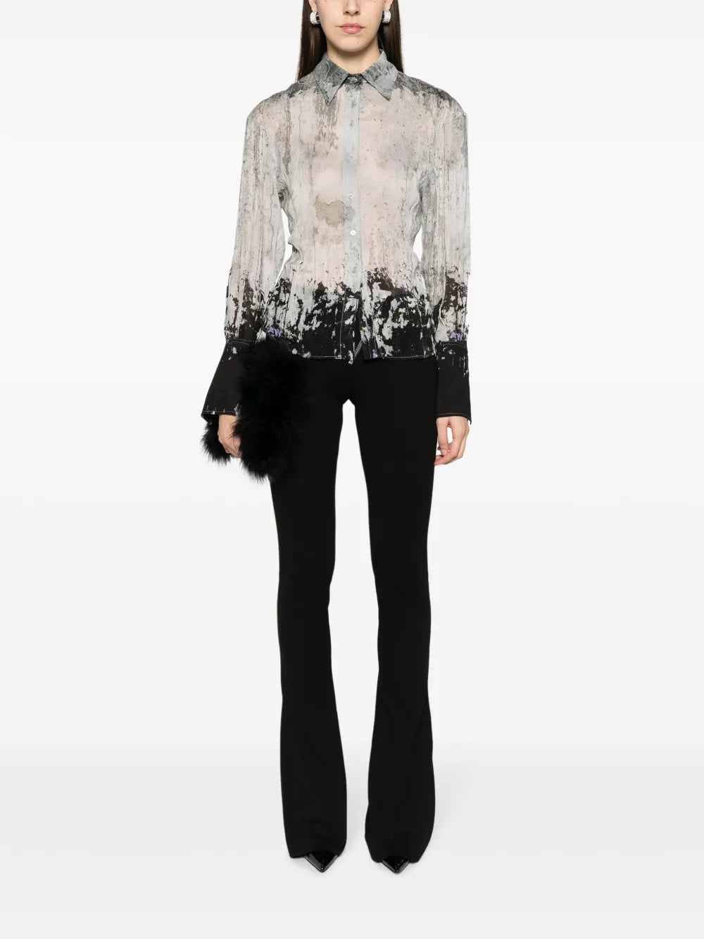 Lily Abstract-Print Shirt