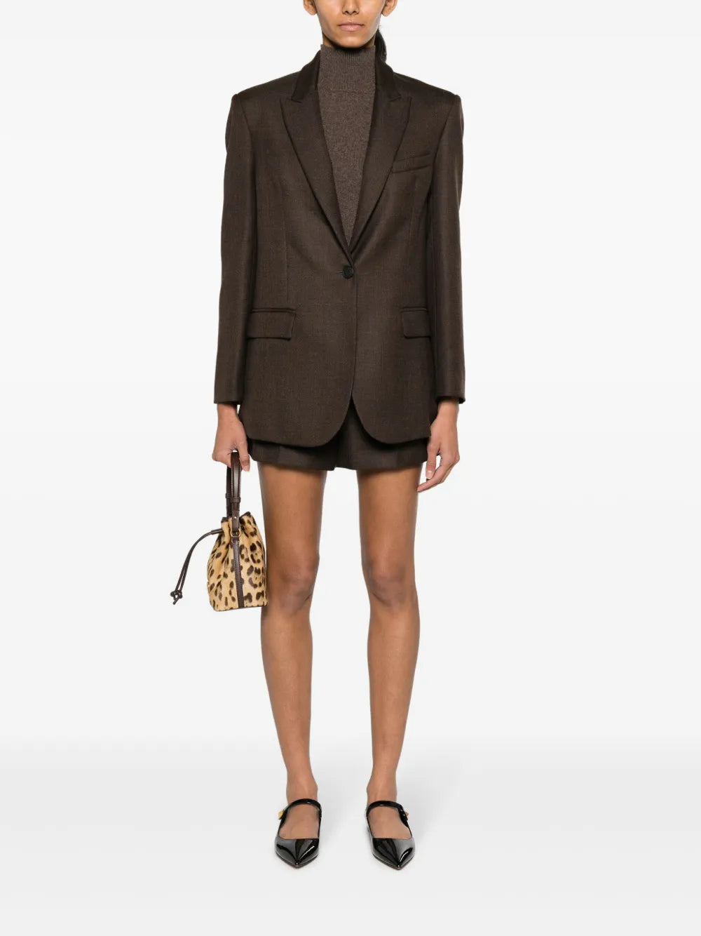 Salicaria Pleated Mid-Rise Shorts