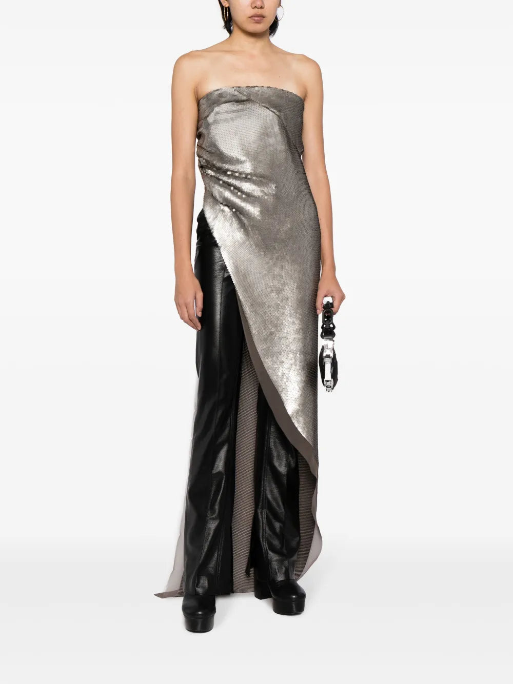Luxor Asymmetric Sequinned Top