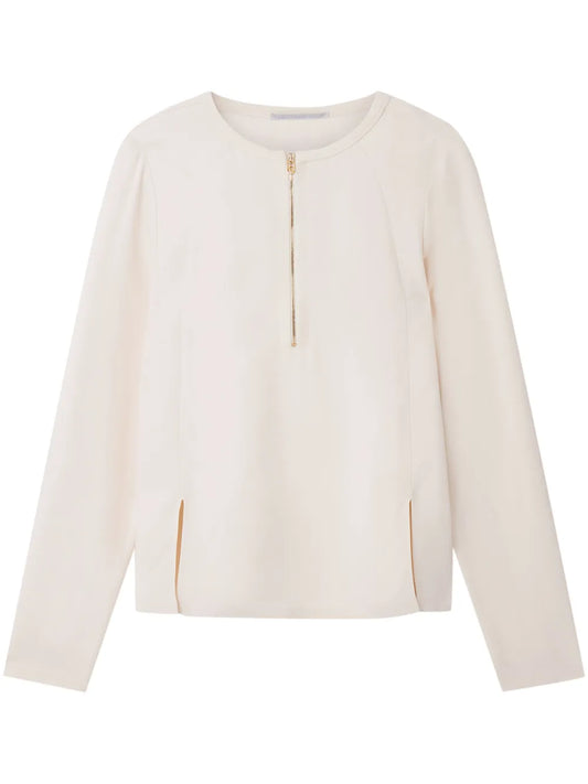 Arlesa Double-Split Blouse