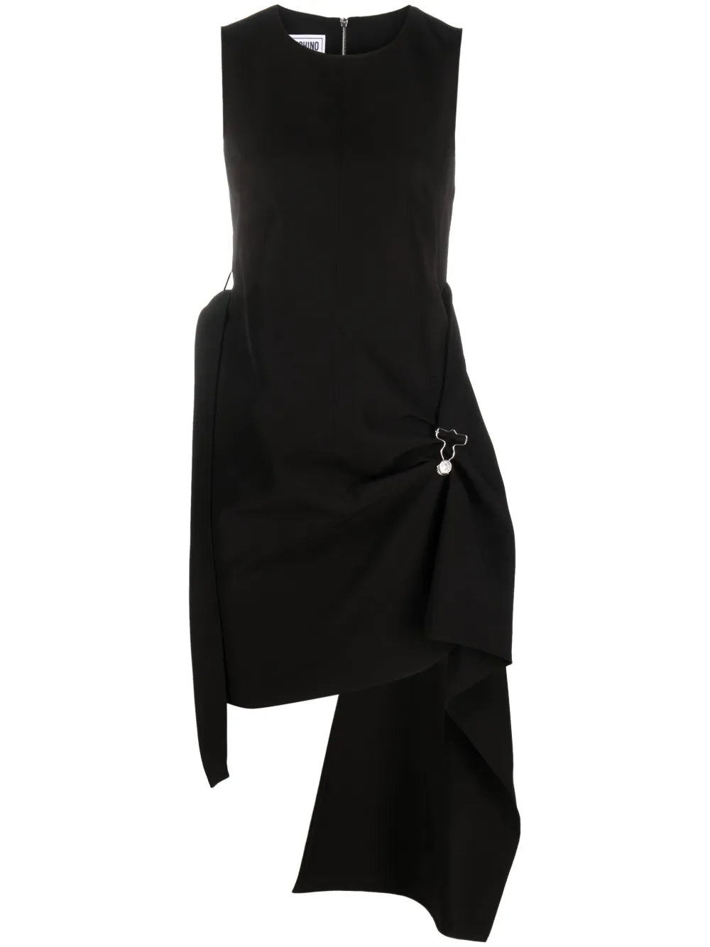 Sleeveless Draped Mini Dress