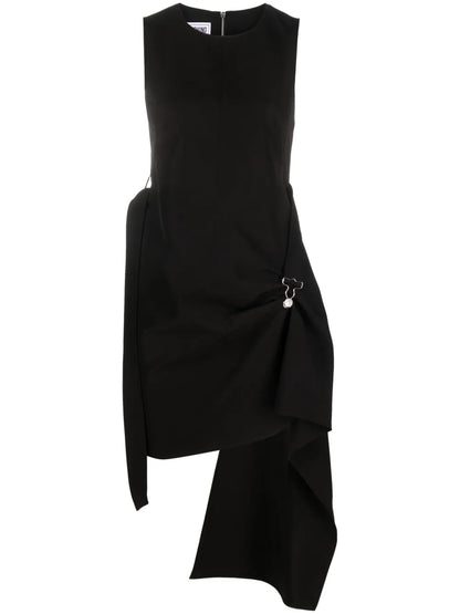 Sleeveless Draped Mini Dress