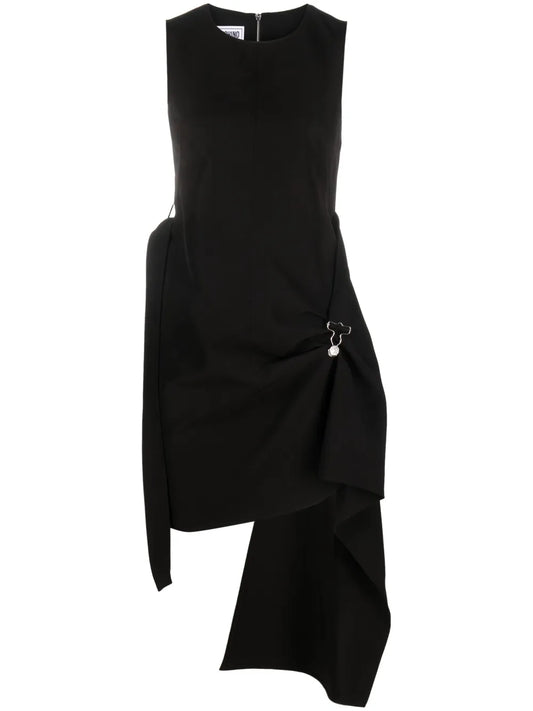 Sleeveless Draped Mini Dress