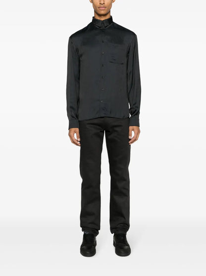 Long-Sleeved Dropped-Shoulder Shirt