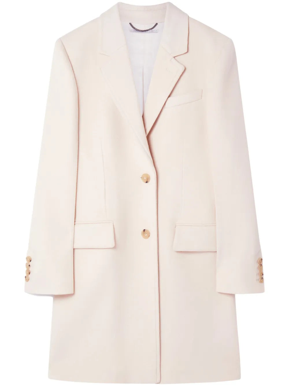 Single-Breasted Wool Coat