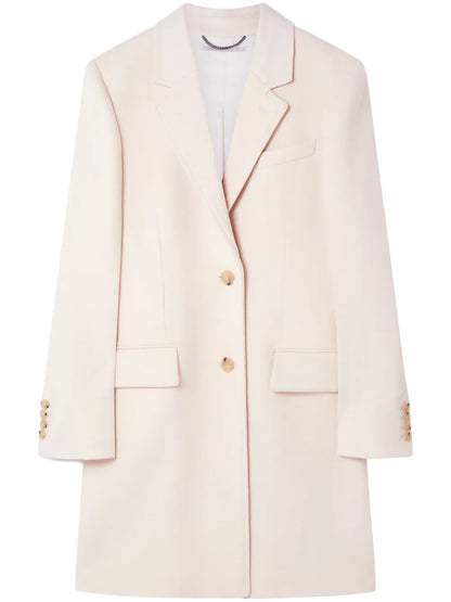 Single-Breasted Wool Coat