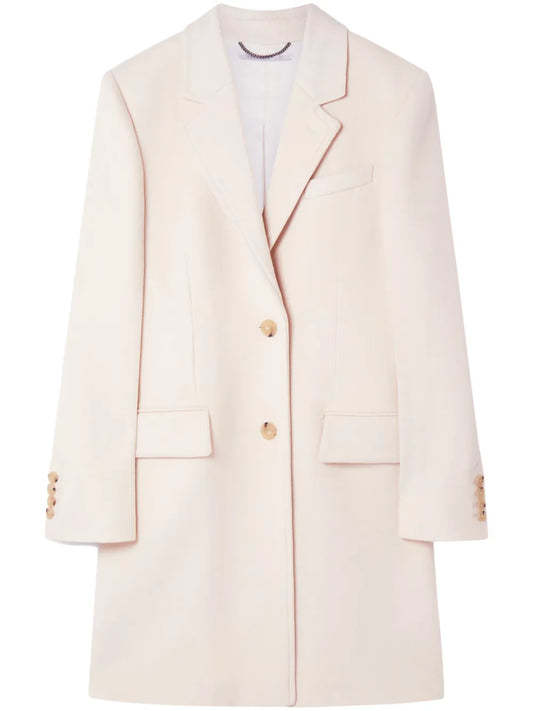 Single-Breasted Wool Coat