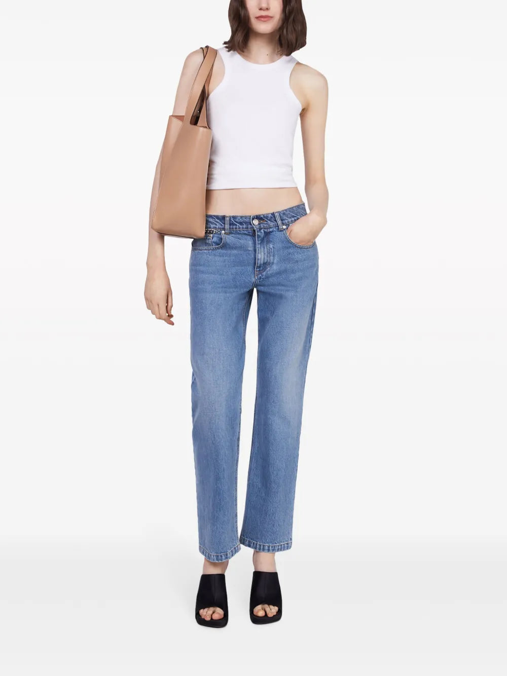 Falabella-Chain Straight-Leg Jeans