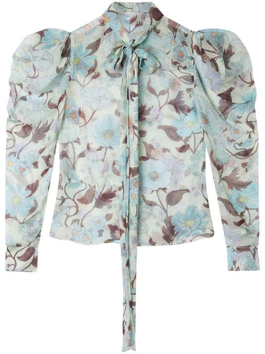 Lady Garden Silk Blouse