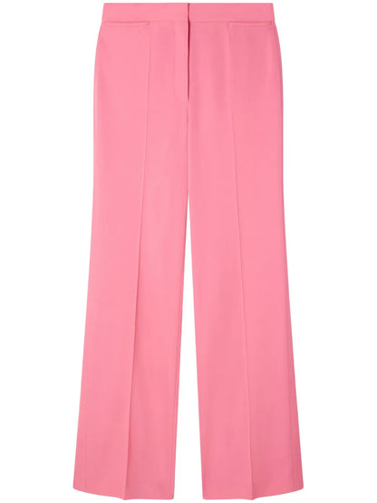 Straight-Leg Tailored Wool Trousers