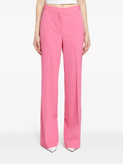 Straight-Leg Tailored Wool Trousers